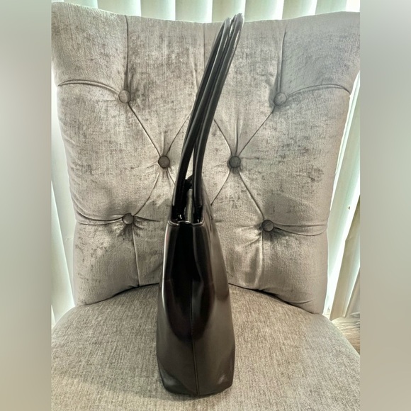 Authentic Prada Brown Leather Shoulder Bag - EUC - Picture 3 of 11